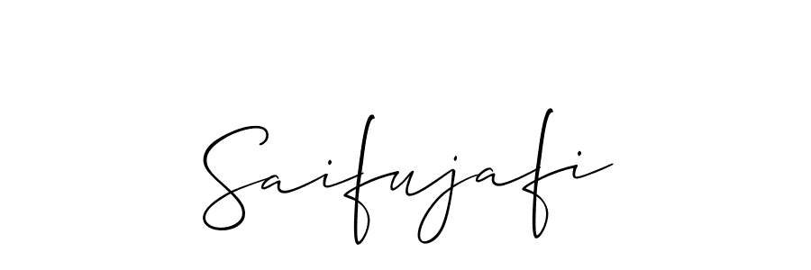 Make a short Saifujafi signature style. Manage your documents anywhere anytime using Allison_Script. Create and add eSignatures, submit forms, share and send files easily. Saifujafi signature style 2 images and pictures png
