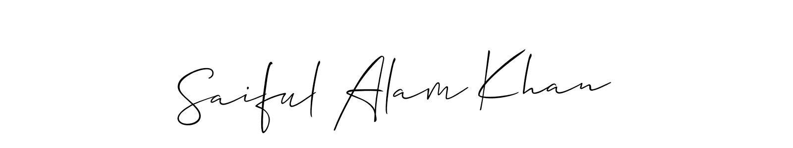 Also You can easily find your signature by using the search form. We will create Saiful Alam Khan name handwritten signature images for you free of cost using Allison_Script sign style. Saiful Alam Khan signature style 2 images and pictures png