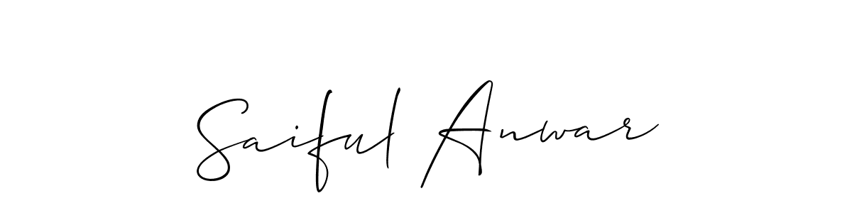 It looks lik you need a new signature style for name Saiful Anwar. Design unique handwritten (Allison_Script) signature with our free signature maker in just a few clicks. Saiful Anwar signature style 2 images and pictures png