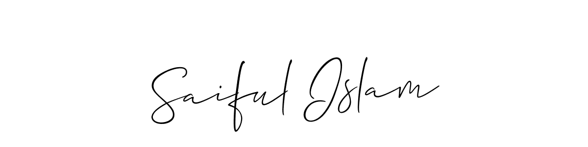 Also we have Saiful Islam name is the best signature style. Create professional handwritten signature collection using Allison_Script autograph style. Saiful Islam signature style 2 images and pictures png