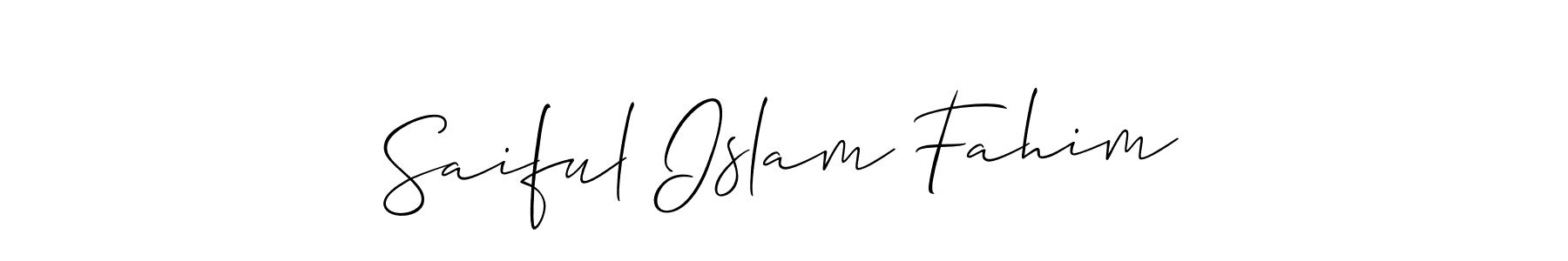 This is the best signature style for the Saiful Islam Fahim name. Also you like these signature font (Allison_Script). Mix name signature. Saiful Islam Fahim signature style 2 images and pictures png