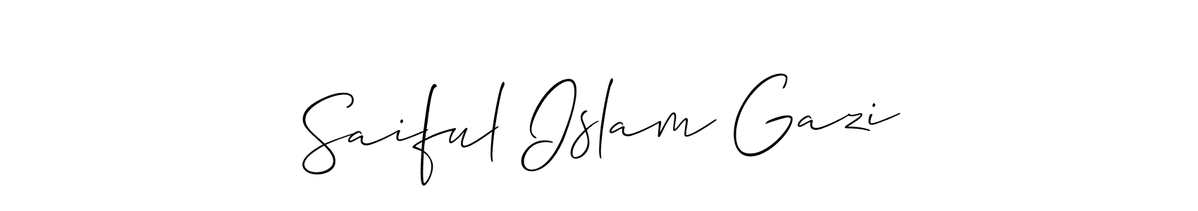 Check out images of Autograph of Saiful Islam Gazi name. Actor Saiful Islam Gazi Signature Style. Allison_Script is a professional sign style online. Saiful Islam Gazi signature style 2 images and pictures png