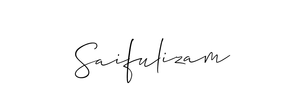 Create a beautiful signature design for name Saifulizam. With this signature (Allison_Script) fonts, you can make a handwritten signature for free. Saifulizam signature style 2 images and pictures png