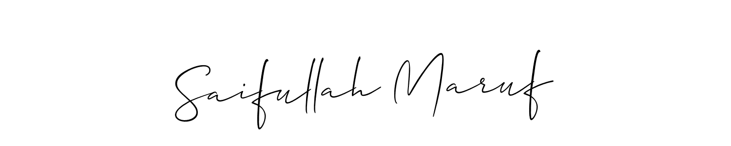 Make a beautiful signature design for name Saifullah Maruf. Use this online signature maker to create a handwritten signature for free. Saifullah Maruf signature style 2 images and pictures png