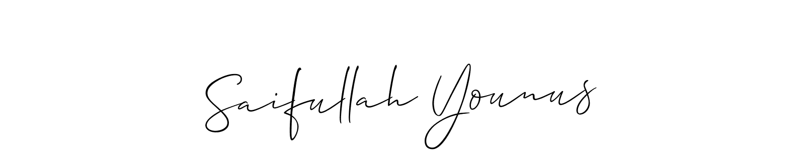 See photos of Saifullah Younus official signature by Spectra . Check more albums & portfolios. Read reviews & check more about Allison_Script font. Saifullah Younus signature style 2 images and pictures png