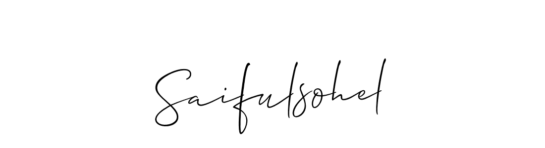 Once you've used our free online signature maker to create your best signature Allison_Script style, it's time to enjoy all of the benefits that Saifulsohel name signing documents. Saifulsohel signature style 2 images and pictures png