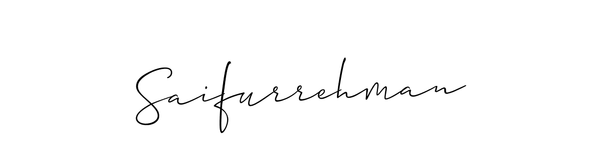 Allison_Script is a professional signature style that is perfect for those who want to add a touch of class to their signature. It is also a great choice for those who want to make their signature more unique. Get Saifurrehman name to fancy signature for free. Saifurrehman signature style 2 images and pictures png