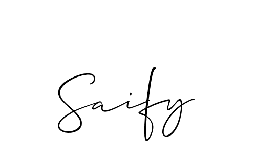 You should practise on your own different ways (Allison_Script) to write your name (Saify) in signature. don't let someone else do it for you. Saify signature style 2 images and pictures png