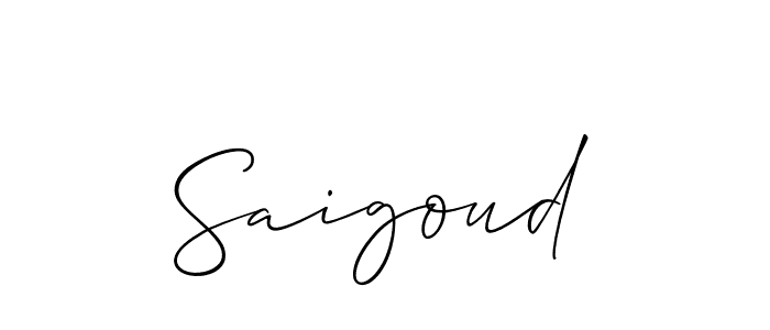 if you are searching for the best signature style for your name Saigoud. so please give up your signature search. here we have designed multiple signature styles  using Allison_Script. Saigoud signature style 2 images and pictures png