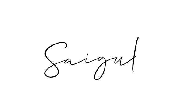 Similarly Allison_Script is the best handwritten signature design. Signature creator online .You can use it as an online autograph creator for name Saigul. Saigul signature style 2 images and pictures png