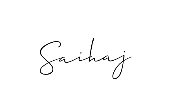 Similarly Allison_Script is the best handwritten signature design. Signature creator online .You can use it as an online autograph creator for name Saihaj. Saihaj signature style 2 images and pictures png