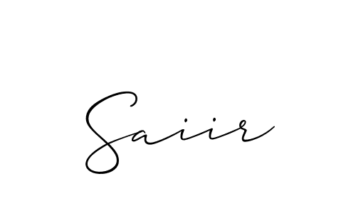 How to make Saiir name signature. Use Allison_Script style for creating short signs online. This is the latest handwritten sign. Saiir signature style 2 images and pictures png