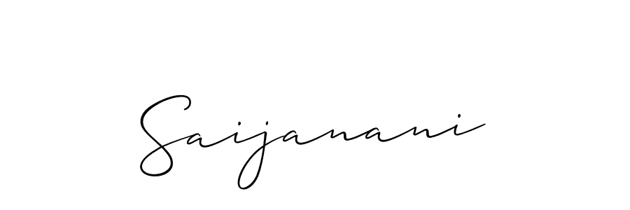 Also You can easily find your signature by using the search form. We will create Saijanani name handwritten signature images for you free of cost using Allison_Script sign style. Saijanani signature style 2 images and pictures png