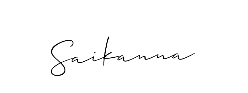 You should practise on your own different ways (Allison_Script) to write your name (Saikanna) in signature. don't let someone else do it for you. Saikanna signature style 2 images and pictures png