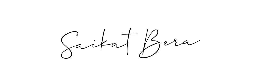 Design your own signature with our free online signature maker. With this signature software, you can create a handwritten (Allison_Script) signature for name Saikat Bera. Saikat Bera signature style 2 images and pictures png