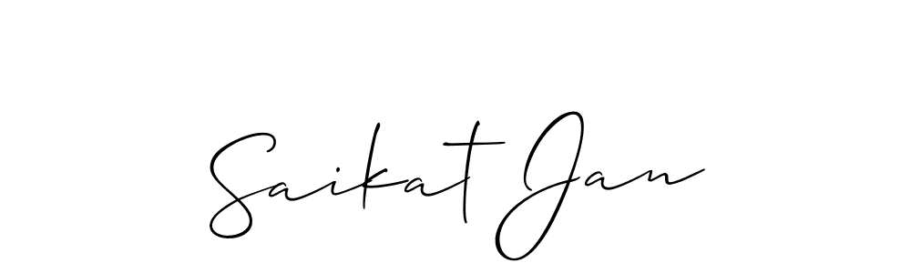 Also You can easily find your signature by using the search form. We will create Saikat Jan name handwritten signature images for you free of cost using Allison_Script sign style. Saikat Jan signature style 2 images and pictures png