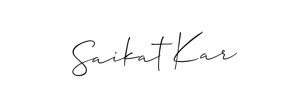 Once you've used our free online signature maker to create your best signature Allison_Script style, it's time to enjoy all of the benefits that Saikat Kar name signing documents. Saikat Kar signature style 2 images and pictures png