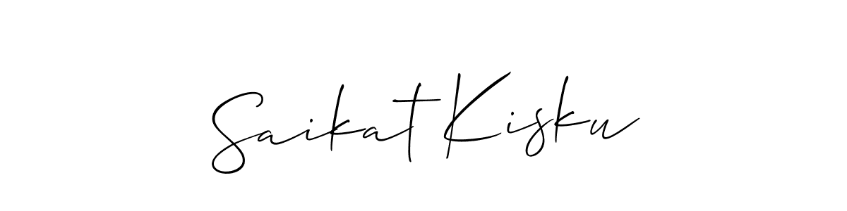 This is the best signature style for the Saikat Kisku name. Also you like these signature font (Allison_Script). Mix name signature. Saikat Kisku signature style 2 images and pictures png