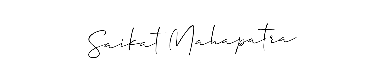 Design your own signature with our free online signature maker. With this signature software, you can create a handwritten (Allison_Script) signature for name Saikat Mahapatra. Saikat Mahapatra signature style 2 images and pictures png