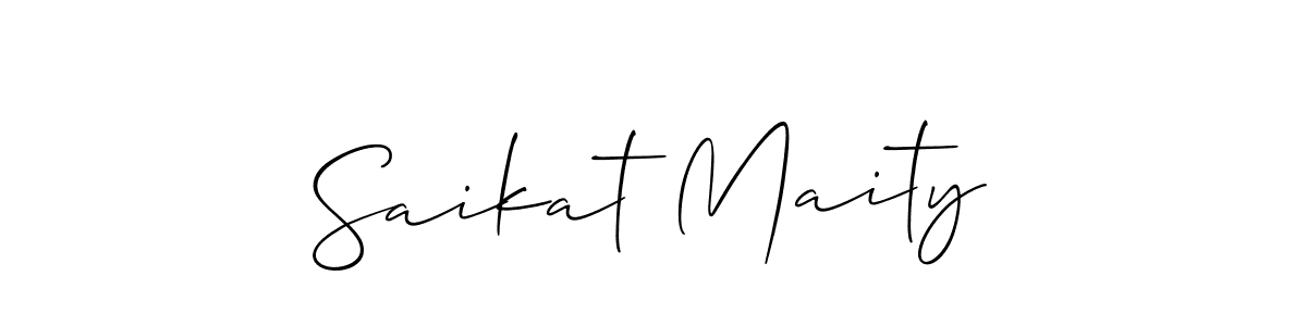 Also we have Saikat Maity name is the best signature style. Create professional handwritten signature collection using Allison_Script autograph style. Saikat Maity signature style 2 images and pictures png