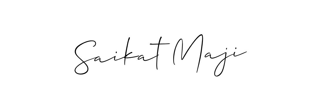 Also we have Saikat Maji name is the best signature style. Create professional handwritten signature collection using Allison_Script autograph style. Saikat Maji signature style 2 images and pictures png