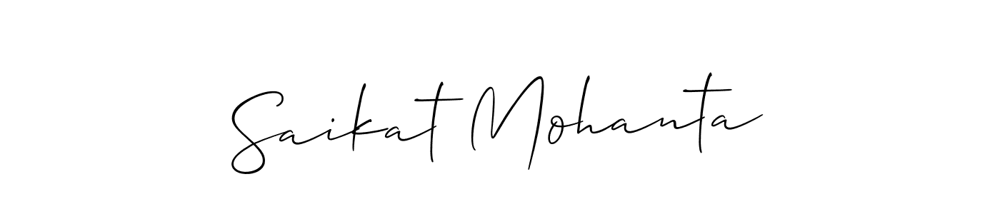 You should practise on your own different ways (Allison_Script) to write your name (Saikat Mohanta) in signature. don't let someone else do it for you. Saikat Mohanta signature style 2 images and pictures png