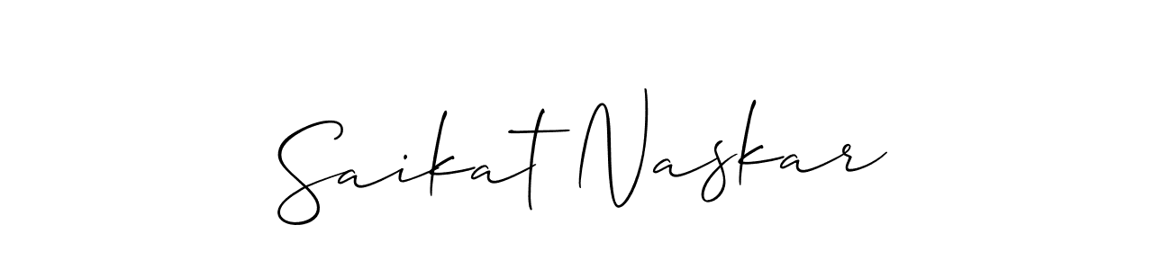 It looks lik you need a new signature style for name Saikat Naskar. Design unique handwritten (Allison_Script) signature with our free signature maker in just a few clicks. Saikat Naskar signature style 2 images and pictures png