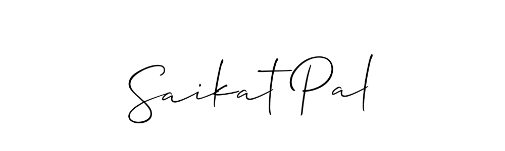 Saikat Pal stylish signature style. Best Handwritten Sign (Allison_Script) for my name. Handwritten Signature Collection Ideas for my name Saikat Pal. Saikat Pal signature style 2 images and pictures png