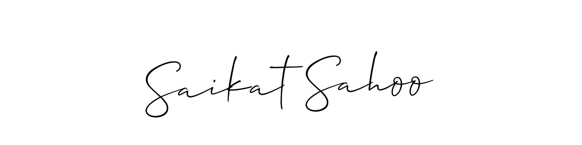 It looks lik you need a new signature style for name Saikat Sahoo. Design unique handwritten (Allison_Script) signature with our free signature maker in just a few clicks. Saikat Sahoo signature style 2 images and pictures png