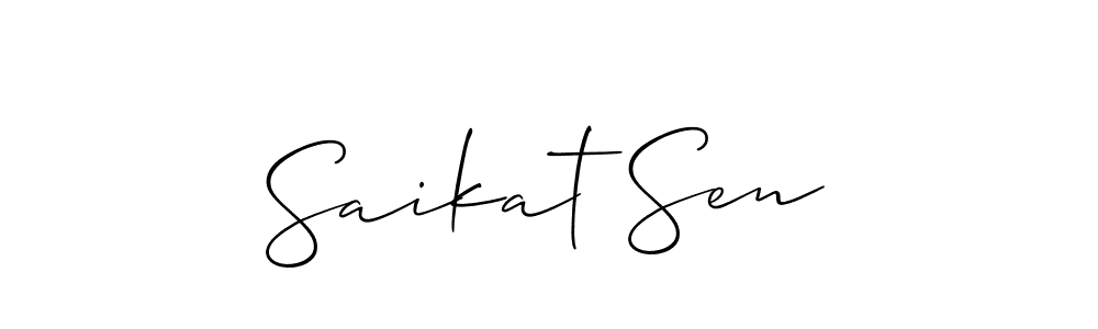 Make a short Saikat Sen signature style. Manage your documents anywhere anytime using Allison_Script. Create and add eSignatures, submit forms, share and send files easily. Saikat Sen signature style 2 images and pictures png