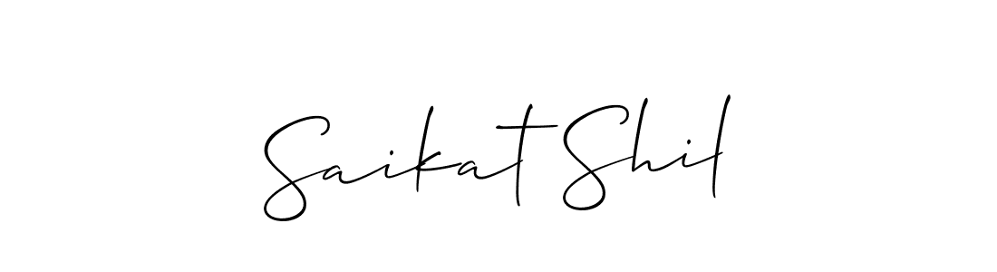 This is the best signature style for the Saikat Shil name. Also you like these signature font (Allison_Script). Mix name signature. Saikat Shil signature style 2 images and pictures png