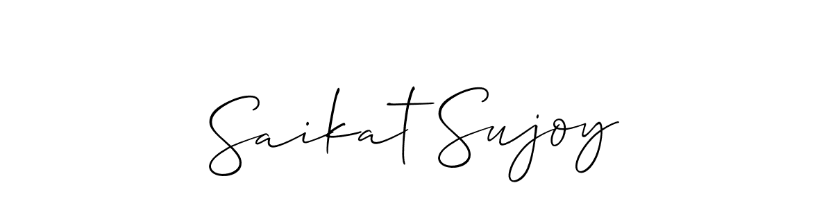 Make a beautiful signature design for name Saikat Sujoy. Use this online signature maker to create a handwritten signature for free. Saikat Sujoy signature style 2 images and pictures png