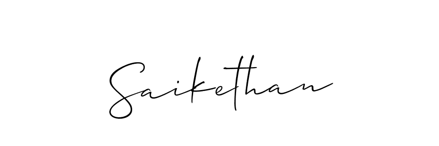 It looks lik you need a new signature style for name Saikethan. Design unique handwritten (Allison_Script) signature with our free signature maker in just a few clicks. Saikethan signature style 2 images and pictures png