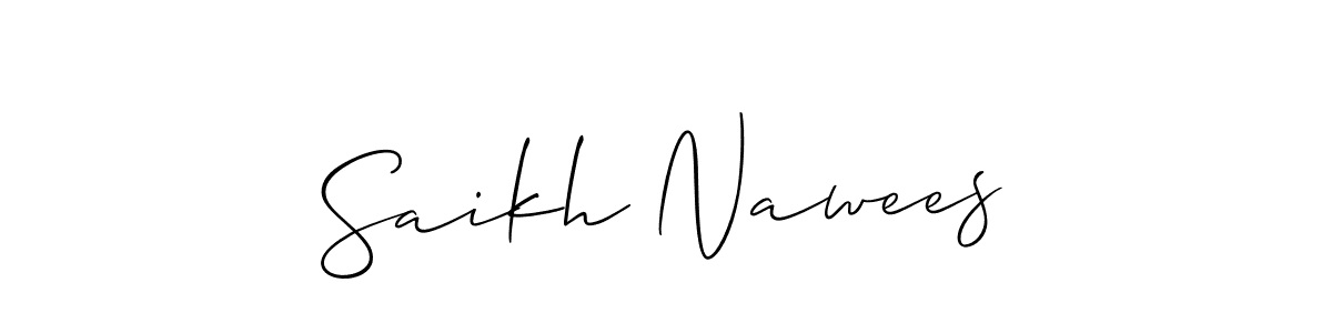 Best and Professional Signature Style for Saikh Nawees. Allison_Script Best Signature Style Collection. Saikh Nawees signature style 2 images and pictures png