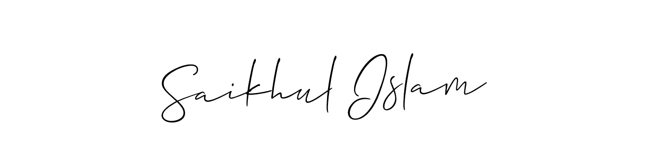 It looks lik you need a new signature style for name Saikhul Islam. Design unique handwritten (Allison_Script) signature with our free signature maker in just a few clicks. Saikhul Islam signature style 2 images and pictures png