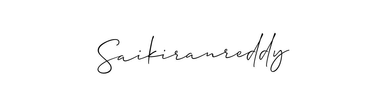 You should practise on your own different ways (Allison_Script) to write your name (Saikiranreddy) in signature. don't let someone else do it for you. Saikiranreddy signature style 2 images and pictures png
