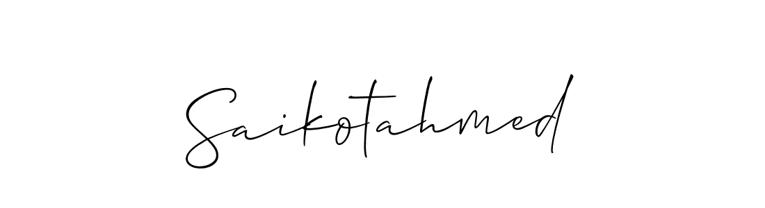 Also You can easily find your signature by using the search form. We will create Saikotahmed name handwritten signature images for you free of cost using Allison_Script sign style. Saikotahmed signature style 2 images and pictures png