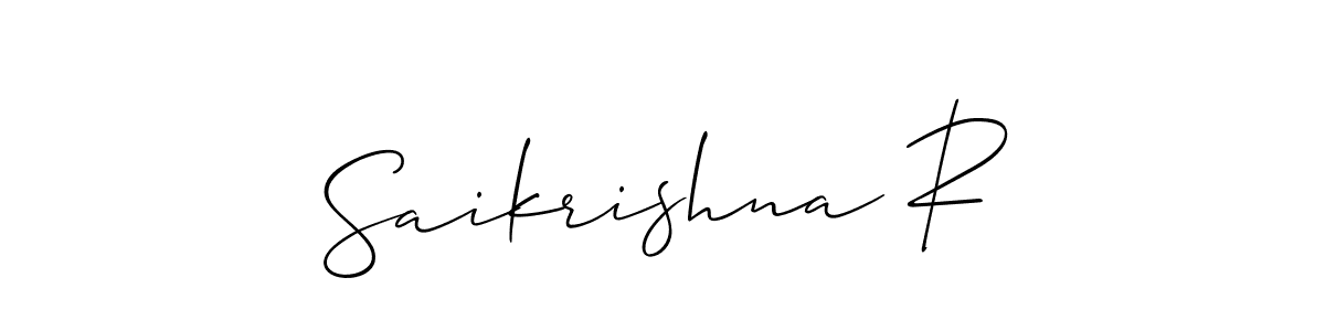 Similarly Allison_Script is the best handwritten signature design. Signature creator online .You can use it as an online autograph creator for name Saikrishna R. Saikrishna R signature style 2 images and pictures png