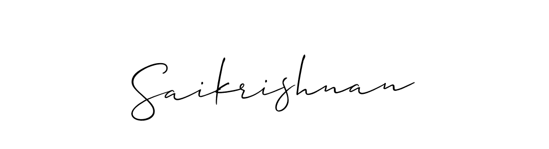 Best and Professional Signature Style for Saikrishnan. Allison_Script Best Signature Style Collection. Saikrishnan signature style 2 images and pictures png