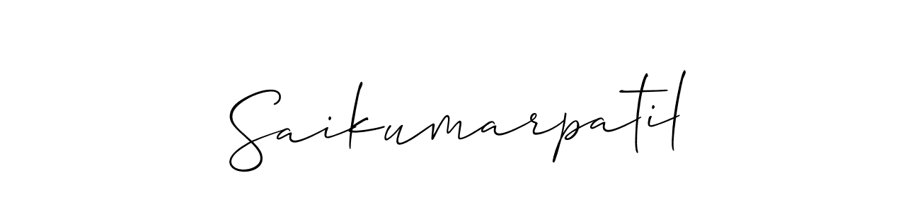 You should practise on your own different ways (Allison_Script) to write your name (Saikumarpatil) in signature. don't let someone else do it for you. Saikumarpatil signature style 2 images and pictures png