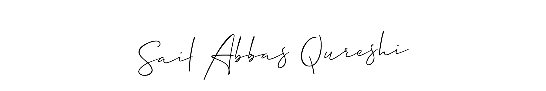 Also You can easily find your signature by using the search form. We will create Sail Abbas Qureshi name handwritten signature images for you free of cost using Allison_Script sign style. Sail Abbas Qureshi signature style 2 images and pictures png
