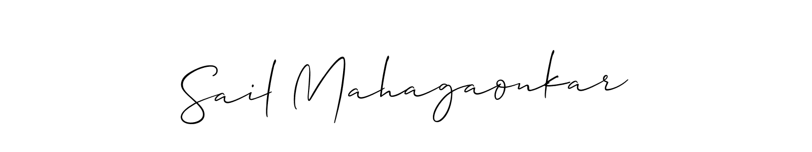 Sail Mahagaonkar stylish signature style. Best Handwritten Sign (Allison_Script) for my name. Handwritten Signature Collection Ideas for my name Sail Mahagaonkar. Sail Mahagaonkar signature style 2 images and pictures png