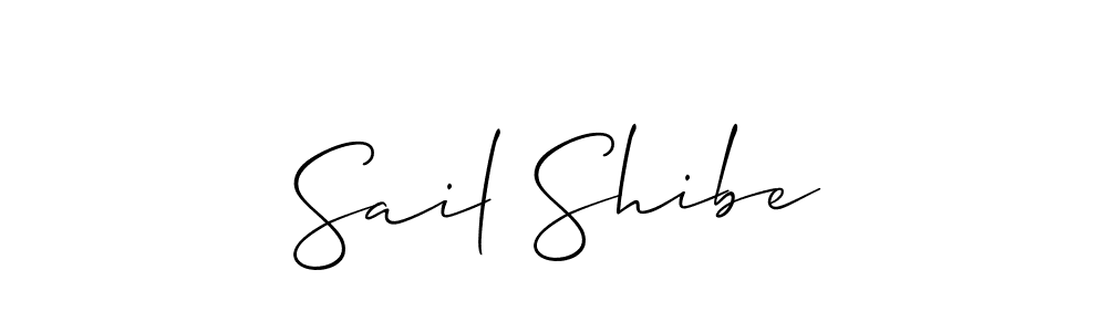 Also we have Sail Shibe name is the best signature style. Create professional handwritten signature collection using Allison_Script autograph style. Sail Shibe signature style 2 images and pictures png