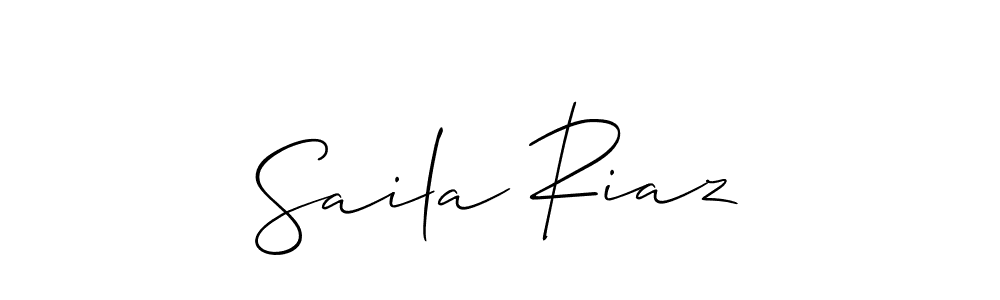 Saila Riaz stylish signature style. Best Handwritten Sign (Allison_Script) for my name. Handwritten Signature Collection Ideas for my name Saila Riaz. Saila Riaz signature style 2 images and pictures png