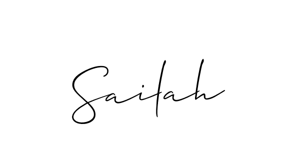 The best way (Allison_Script) to make a short signature is to pick only two or three words in your name. The name Sailah include a total of six letters. For converting this name. Sailah signature style 2 images and pictures png