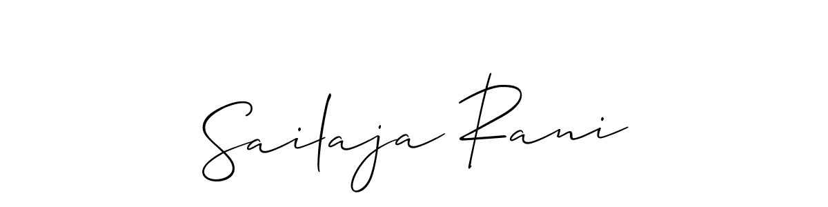 How to Draw Sailaja Rani signature style? Allison_Script is a latest design signature styles for name Sailaja Rani. Sailaja Rani signature style 2 images and pictures png