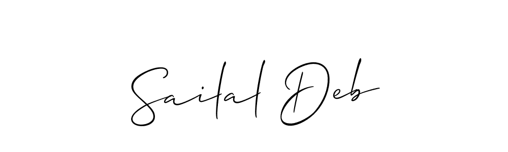 Create a beautiful signature design for name Sailal Deb. With this signature (Allison_Script) fonts, you can make a handwritten signature for free. Sailal Deb signature style 2 images and pictures png
