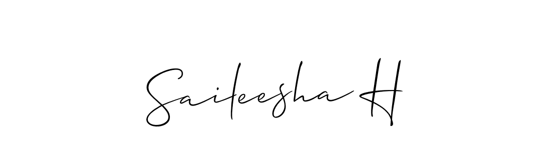 Here are the top 10 professional signature styles for the name Saileesha H. These are the best autograph styles you can use for your name. Saileesha H signature style 2 images and pictures png