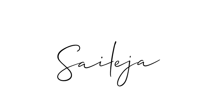 Create a beautiful signature design for name Saileja. With this signature (Allison_Script) fonts, you can make a handwritten signature for free. Saileja signature style 2 images and pictures png