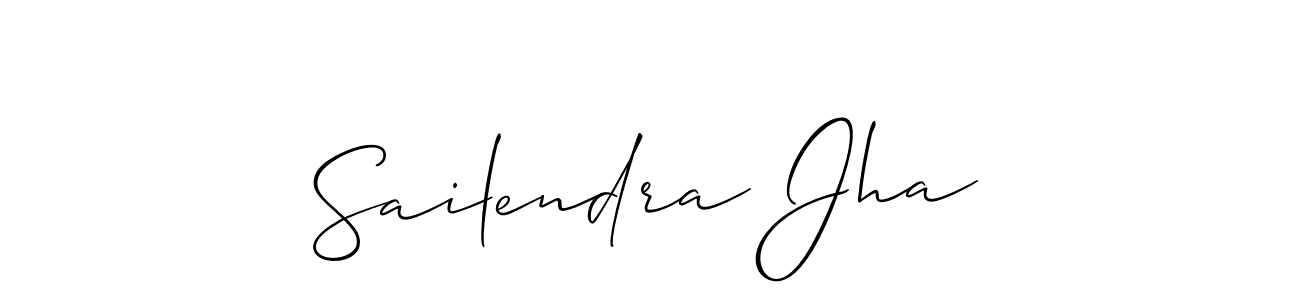 How to make Sailendra Jha signature? Allison_Script is a professional autograph style. Create handwritten signature for Sailendra Jha name. Sailendra Jha signature style 2 images and pictures png